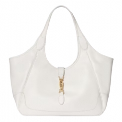 Gucci Women Mercato medium tote bag white leather 866645 AAGIA 9214