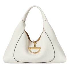 Gucci Women Gucci Softbit maxi shoulder bag white leather 837466 AAEAO 9050