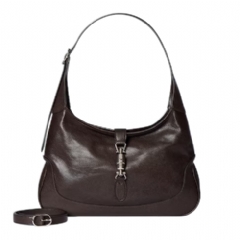 Gucci Women Gucci Jackie 1961 medium shoulder bag dark brown leather ‎863136 AAGDZ 2007