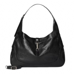 Gucci Women Gucci Jackie 1961 large crossbody bag black leather 863279 AAGGU 1000