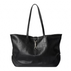 Gucci Women Gucci Jackie medium tote bag black leather 867015 AAGA7 1000