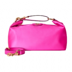 Gucci Women Gucci Vanity medium top handle bag fuchsia silk satin 857799 FAFR6 5649