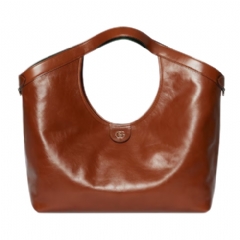 Gucci Women Gucci Giglio large tote bag dark brown leather 853971 AAF2H 7645