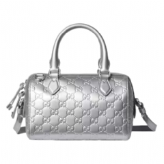 Gucci Women GG Emblem small boston bag 848889 FAFEW 8106