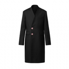 Louis Vuitton Men Tailored Kimono Single-Breasted Overcoat 1AIMSU
