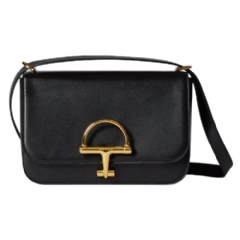 Gucci Women Gucci Siena small shoulder bag black leather 846705 AAFKB 1000