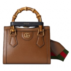 Gucci Women Gucci Diana small tote bag cuir leather 702732 U3ZDT 2549