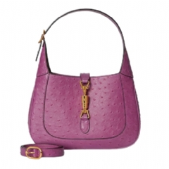 Gucci Women Gucci Jackie 1961 ostrich medium bag purple 820415 EY000 5304