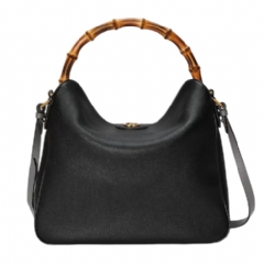 Gucci Women Gucci Diana large shoulder bag black leather ‎746245 UAAAY 1092