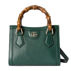Gucci Women Gucci Diana small tote bag green leather ‎832936 AAEDB 3020