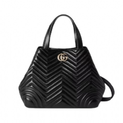 Gucci Women Gucci Betty medium tote bag Black leather 847387 AAFA1 1000