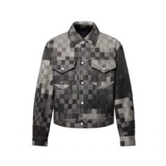 Louis Vuitton Men Damoflage Classic Denim Jacket 1AHEBH