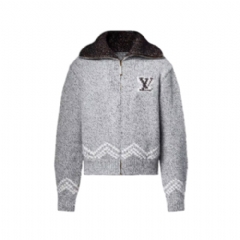 Louis Vuitton Men Zippered Knitted Blouson 1AIMD5