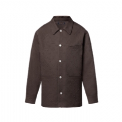 Louis Vuitton Men Monogram Embossed Overshirt 1AHBF4