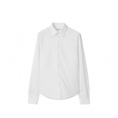 Burberry Men Regular Fit Cotton Poplin Shirt Optic white 81220071