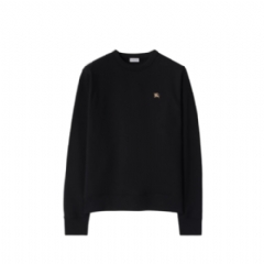 Burberry Men Knight Stamp Cotton Sweatshirt Black 81110261