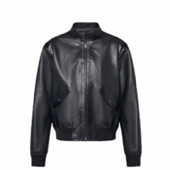 Louis Vuitton Men Leather Harrington Jacket 1AFWAP