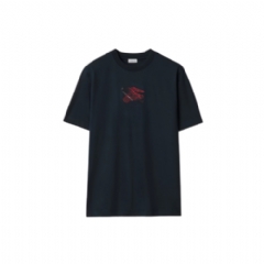 Burberry Men EKD Check Cotton T-shirt Navy 81161671