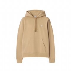 Burberry Men Knight Stamp Cotton Hoodie Flax beige 81105851