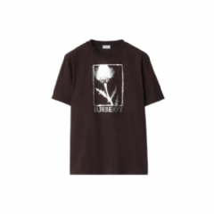 Burberry Men Thistle Cotton T-shirt Clove brown 81168871
