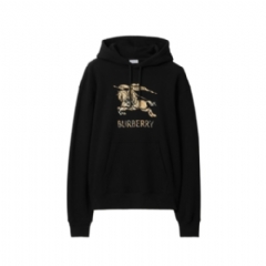 Burberry Men EKD Ombré Cotton Hoodie Black 81190211