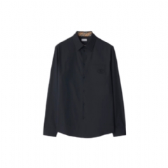 Burberry Men Cotton Poplin Shirt Navy 81131381