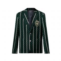 Louis Vuitton Men Graphic Tailored Single-Breasted City Jacket 1AIJVB