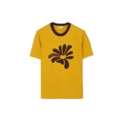 Burberry Men Daisy Cotton T-shirt Pear yellow 81258021