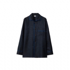 Burberry Men Sunflower Silk Pyjama Shirt Silhouette black 81163961