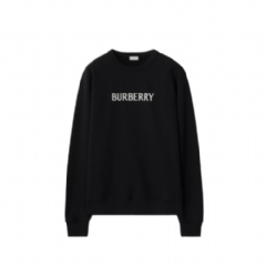 Burberry Men Logo Cotton Sweatshirt Black 81190001