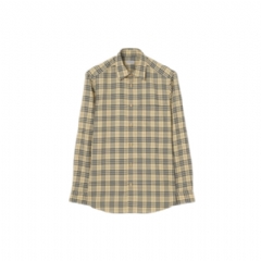 Burberry Men Check Cotton Shirt Grain 81216281