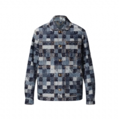 Louis Vuitton Men Damier Denim Workwear Blouson 1AILMM