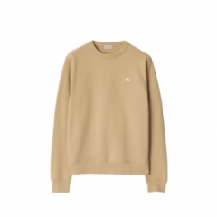 Burberry Men Knight Stamp Cotton Sweatshirt Flax beige 81133501