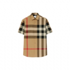 Burberry Men Slim Fit Check Cotton Shirt Archive beige 80795911