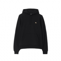 Burberry Men Knight Stamp Cotton Hoodie Black 81128071