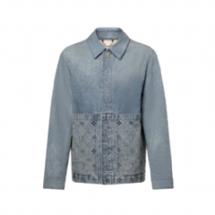 Louis Vuitton Men Upcycled Denim Canvas Jacket 1AGTEO