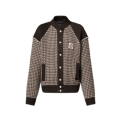 Louis Vuitton Men Knitted Cotton Jacquard Bomber 1AHC32