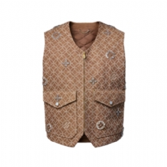 Louis Vuitton Men Made To Order Embroidered Workwear Gilet 1AILW5