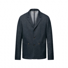Louis Vuitton Men Cashmere Blend Denim Jacket 1AIHIH