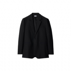 Burberry Men Wool Tailored Jacket Black 81056751