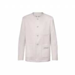 Louis Vuitton Men Preppy Collarless Wool Jacket 1AGTIB