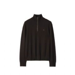 Burberry Men Cashmere Blend Half-zip Sweater Scorched brown 81141701