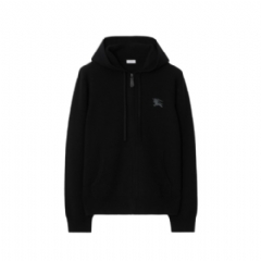 Burberry Men Wool Zip Hoodie Black 81158051