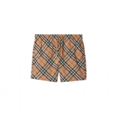 Burberry Men Check Swim Shorts Sand 80873351