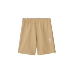 Burberry Men Knight Stamp Cotton Shorts Flax beige 81105871