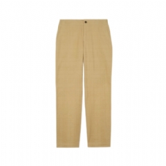 Burberry Men Textured Check Cotton Trousers Sandstorm beige 81178411