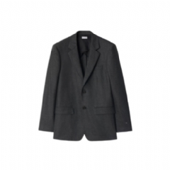 Burberry Men Check Wool Cashmere Tailored Jacket Loden/highland green 81105441