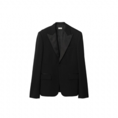 Burberry Men Grain de Poudre Wool Tuxedo Jacket Black 81180531