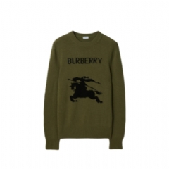 Burberry Men EKD Wool Cashmere Sweater Tent green 81184831