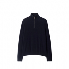 Burberry Men Cashmere Blend Half-zip Sweater Navy 81121311
